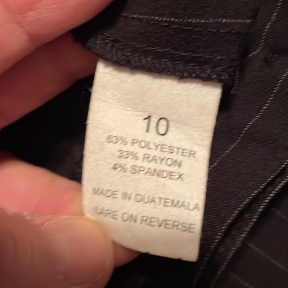 Briggs New York black pin stripped trouser size 10. NWOT - Picture 7 of 10